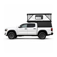 Cámper de Fibra de Vidrio Manual para Exteriores, Impermeable, para Puerta Trasera de Gladiator Frontier Ridgeline, 4x4, para Camping