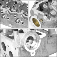 Nueva Cabeza de Cilindro de Motor Diésel 4D56 para HYUNDAI H100 MITSUBISHI L200, Cabeza de Cilindro de Motor MD313587 MD348983 MD303750