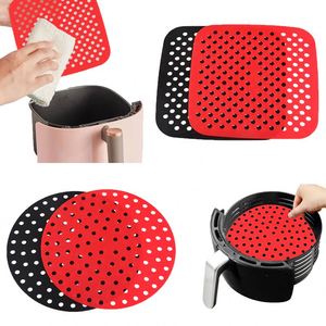 Tapis de cuisson en silicone réutilisables antiadhésifs personnalisés pour friteuse à air, ronds et carrés, pour la cuisson - Product Image 4