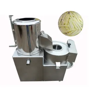 Commercial radish cutter potato peeler and chipper crisps chips slicer cut machine