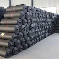 Feuille d'isolation en mousse de caoutchouc PVC NBR, écologique, flexible, en rouleau, pour applications HVAC, conduits, murs, toitures et bâtiments