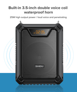 Amplificador de Voz Inalámbrico Recargable Portátil SHIDU de 25 W con Clasificación IPX5 a Prueba de Agua, Ideal para Profesores - Product Image 5
