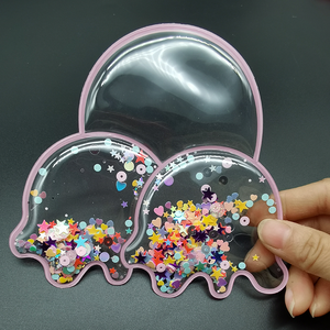 Personalizado 3D Bonito Engraçado Adesivos Lantejoula Cheia Macia TPU Duro PVC Etiqueta Etiqueta <span class=keywords><strong>Patch</strong></span> Inflável para Vestuário - Product Image 4