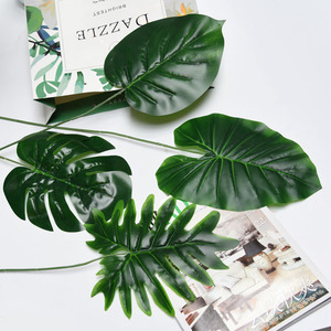 IFG Simulation fleur tortue feuille arrière <span class=keywords><strong>bambou</strong></span> simulation fleur feuille perse salon restaurant placé <span class=keywords><strong>fleurs</strong></span> palier - Product Image 6
