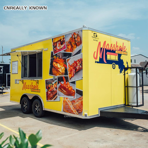 Chocolate DOT CE Certified Fully Equipped For Fountain Machine Ice Cream Hamburger Fast Food Street <b>Concession</b> <b>Trailer</b> - Product Image 5