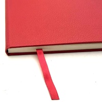 Carnet A5 en cuir PU rouge, personnalisable avec logo en relief, pour réunions de bureau, journal ligné – Fournisseur d'usine