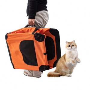 Jaula Plegable para Mascotas, Resistente al Agua, con Laterales Suaves, para Viajes en Interiores y Exteriores, Portátil, para Perros y Gatos - Product Image 4