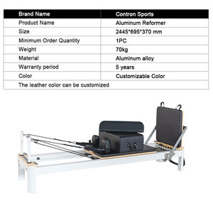 <span class=keywords><strong>Reformer</strong></span> de Pilates professionnel en alliage d'aluminium avec plateforme de saut et boîte d'assise, machine de fitness de qualité professionnelle pour studio - Product Image 5