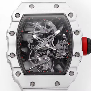 RM2702 Carbon Fiber Tonneau Unisex Casual Sports Mechanical Movement Hollow Tourbillon <b>Watch</b> 3BAR Water Resistant - Product Image 4