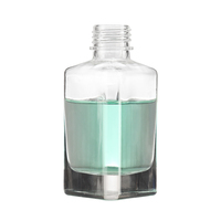 Bouteille en verre transparente triangulaire pour huile essentielle, crème de soin de la peau, emballage cosmétique, bouteille en verre