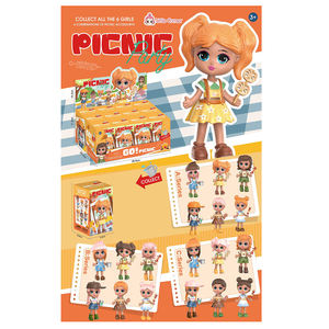 Figurines de collection Art Toys <span class=keywords><strong>Kidult</strong></span> Little Corner The Picnic Girls, figurines d'action en PVC et ABS de 4 pouces avec accessoire, déballées - Product Image 3