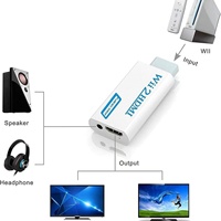 Adaptateur convertisseur HD mâle-femelle, accessoires pour machines de jeu Wii2