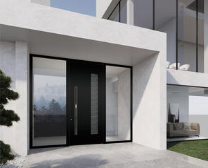 Puertas Pivotantes Exteriores Modernas de Aleación de Aluminio Resistentes al Agua y al Viento para Villas y Hoteles con Entrada Principal - Product Image 4