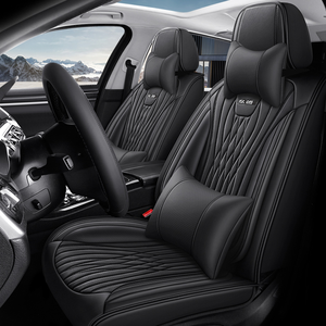 Funda Protectora de Asiento de Coche de Cuero de Lujo Suave, Estilo Ejecutivo, Apta para las Cuatro Estaciones, para la Mayoría de los Vehículos - Product Image 5