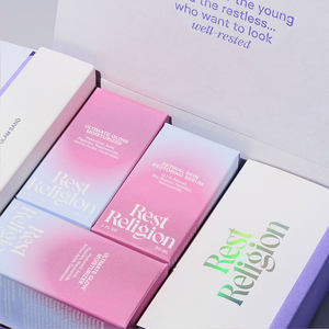 Verpakking van wit karton voor cosmetica, op maat gemaakt, full-color, met vriendelijke reliëfdruk, matte laminatie, UV-coating en verzending. - Product Image 2