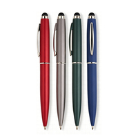 Stylos à bille métalliques à écran tactile avec revêtement par pulvérisation 1,0 mm, vente en gros, luxe, avec logo personnalisé pour les événements d'entreprise