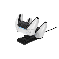 Station de charge double sans fil simple et économique pour manettes PS5, mini-chargeur double avec indicateur LED