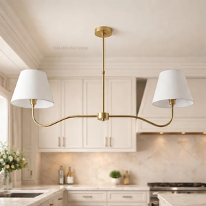 Lustre moderne élégant de style mid-century, luminaire suspendu multi-lumières pour salle à manger, cuisine, salon - Product Image 4