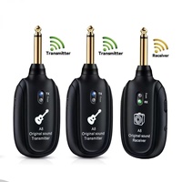 Système sans fil A8 pour guitare et basse électrique, avec émetteur ABS intégré et batterie rechargeable