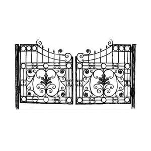 Conceptions de porte murale de frontière de porte fantaisie en fer principal - Product Image 4