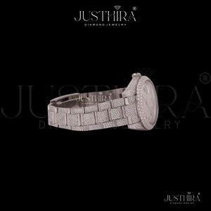 Most Selling Elegant Moissanite Diamond Quartz <b>Watch</b> Women Fashion Jewelry Style <b>Waterproof</b> Bracelet <b>Watch</b> Available For Sale - Product Image 2