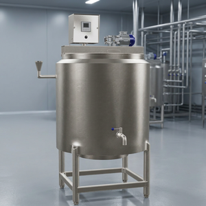 Pasteurisateur industriel de 300 litres pour mélange de crème glacée, machine de transformation laitière en acier inoxydable pour production commerciale - Product Image 3
