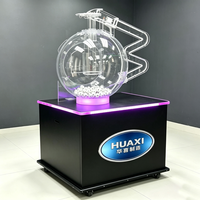Huaxi Tragbare Acryl-Lotto-Keno-Spielmaschine für 75, 80, 90 Bälle, Elektronische Bingo-Lotterie-Glücksziehungsmaschine