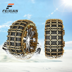 Nouvelles chaînes de traction d'urgence universelles en acier au manganèse à 9 grilles pour voitures, SUV, routes enneigées et boueuses, largeur 165-285 mm, vitesse maximale 40 km/h - Product Image 1