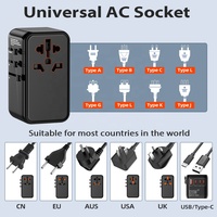 Worldplug uluslararası 120W GaN fiş adaptörü evrensel seyahat adaptörü duvar şarj telefon için