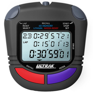 Cronómetro Digital ULTRAK DT483, Memoria para 60 Vueltas, Pantalla de 3 Filas, Temporizador Electrónico, Cronógrafo Deportivo Profesional para Correr - Product Image 4