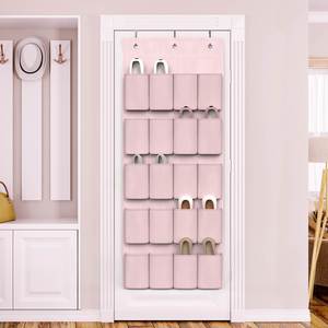 Authentic Hanging Shelf, Hanging Organiser Over the Door, <b>Shoe</b> Racks, 20 Large Pockets Storage Hanger for Bedroom Closet - Product Image 2