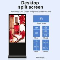 LuxGaze 55 pulgadas de pie interior Android Vertical Lcd tótem pantalla de vídeo pantalla táctil señalización Digital quiosco de publicidad