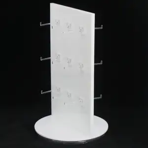 Op Maat Gemaakte Heldere Roterende Acryl Haak Sieraden Display Stand Hanger Displayer Stand