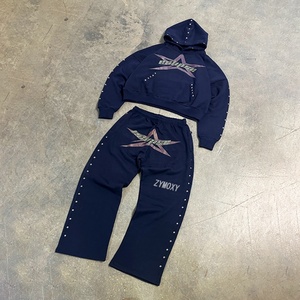 Custom Design Casual comfort Zip up Jackets <b>Tracksuits</b> Fit Track Suit Cut and Sew Sweatsuit Jogging Set Suit <b>Polyester</b> <b>Tracksuit</b> - Product Image 2