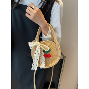 Minimalist design women's <b>bag</b>, cute new style, sophisticated summer versatile shoulder/crossbody <b>bag</b>, woven handbag, small - Product Image 3