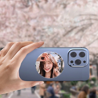 Cermin Selfie Portabel Berbahan Aluminium Alloy dengan Lensa Cembung untuk Bantuan Fotografi
