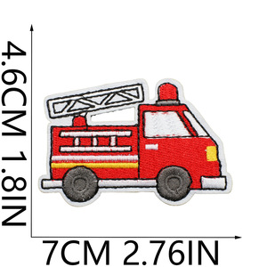 Écussons de pompier, badge brodé camion de pompiers, casque de sauvetage, applique thermocollante, hydrant, extincteur, décorations pour uniforme de héros - Product Image 2