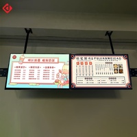 Affiche numérique Affichage intérieur du tableau de menu Boîte à lumière Publicité pour restaurant Café Fast Food Écran LCD mural
