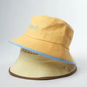 Sombrero de cubo de algodón personalizado Sombrero de cubo bordado personalizado
