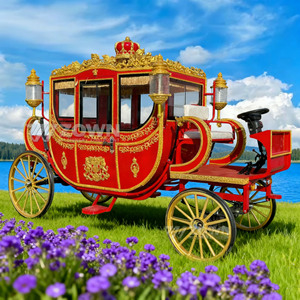 Carruaje Real Clásico de Lujo de Cuatro Ruedas, Carruaje Real Eléctrico de Alta Calidad, Carruaje Real Eléctrico en Venta - Product Image 4