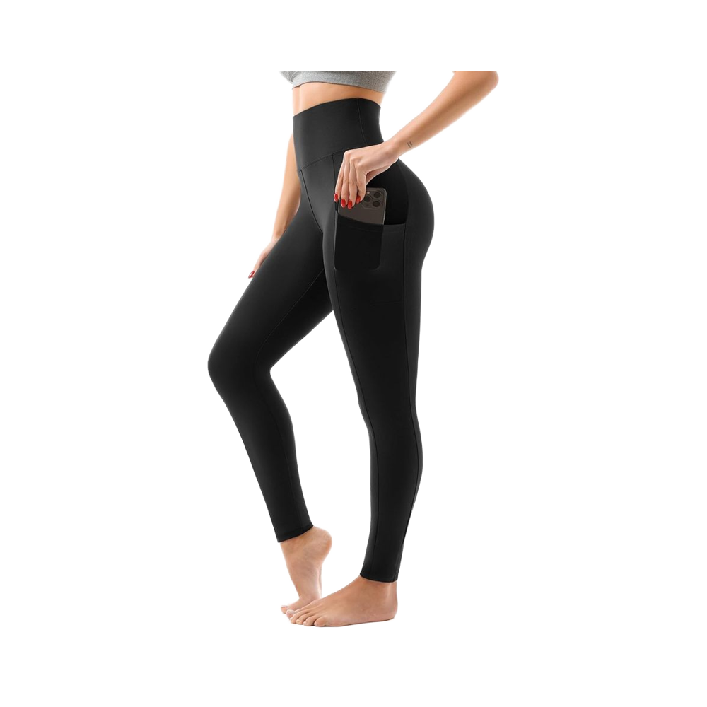 SINOPHANT High Waisted Tummy Control Leggings with Pockets Women Full Length Capri Buttery Soft for Yoga Color Blocking
