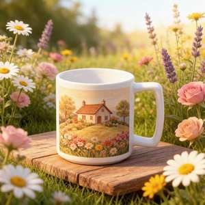 Mug blanc vierge pour sublimation 11 oz, mug à café en céramique classique de haute qualité, impression par transfert thermique, cadeaux DIY, utilisation à la maison et au bureau - Product Image 3