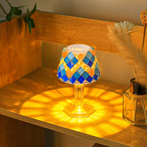 Mosaic Table Lamp DIY Craft Kit Small Size Acrylic Material Educational Gift For Kids And Kindergartens - Product Image 1
