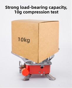 Réchaud de <span class=keywords><strong>camping</strong></span> portable pliable au butane pour barbecue extérieur, mini format carré style <span class=keywords><strong>lotus</strong></span>, taille paume, capacité 1-2 personnes, avec dispositif d'allumage, en stock - Product Image 5