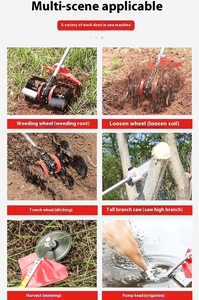 Máy cắt cỏ công nghiệp, động cơ hai thì, công suất cao 43cc 52cc, gắn bên, dùng làm máy cắt bụi rậm và cắt cỏ - Product Image 5