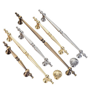 French Style Cabinet <b>Door</b> Handles Zinc Alloy Bar Shape Gold <b>Silver</b> Durable Furniture Handle <b>Knob</b> - Product Image 5
