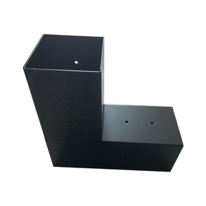 लकड़ी के बीम के लिए कार्बन स्टील <span class=keywords><strong>3</strong></span>-वे दाएं कोण कोने पर्गोला ब्रैकेट के लिए पानी प्रतिरोधी सनशेड पाल फांसी छेद - Product Image 2