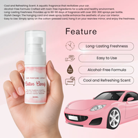 Vaporisateur de brume de parfum de voiture rafraîchissant au parfum de barbe à papa vanille originale personnalisée de 30ml désodorisant d'intérieur automatique