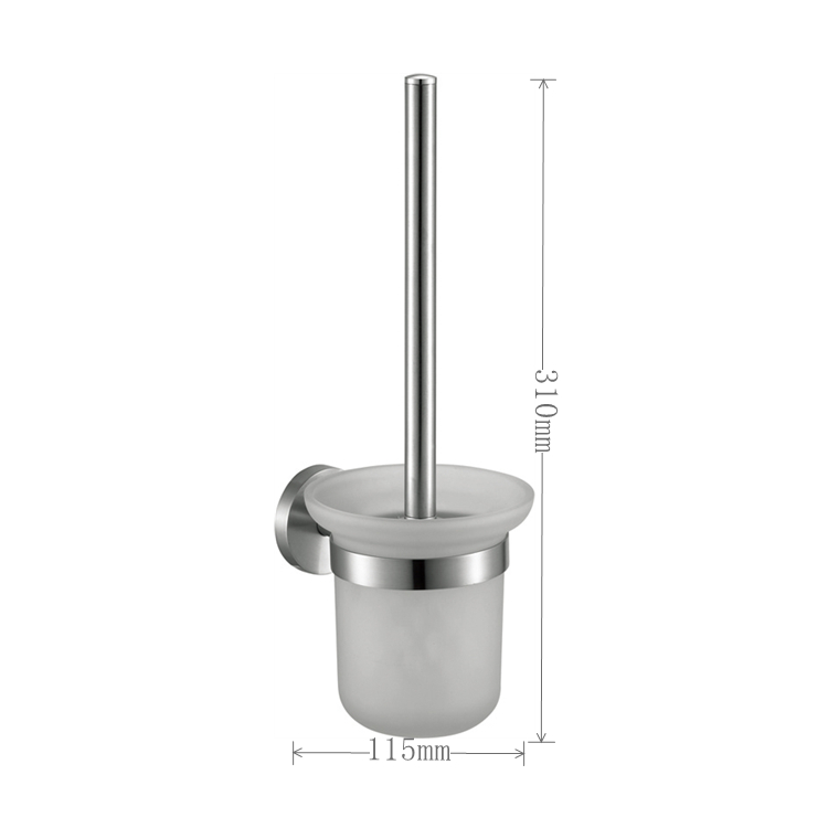 Circular Hidden Toilet Bowl Brush Holder For Bathroom