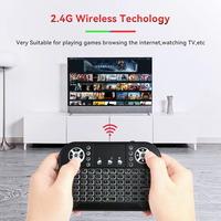 Nuevo Teclado Inalámbrico Mini A8 I8 2022 con Retroiluminación de 7 Colores, 2.4ghz, 7 Colores, Mouse Aéreo con Panel Táctil, Control Remoto para Android TV Box